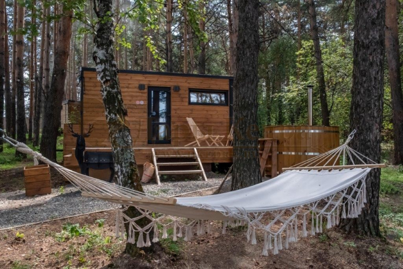 Утеплённый зимний кемпинг-дом «Панорама» с боковым входом